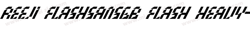 REEJI FlashSansGB Flash Heavy字体转换